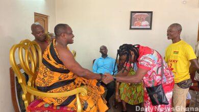 Atta GhanaBoy Visits Omanhene of New Juaben Traditional Council